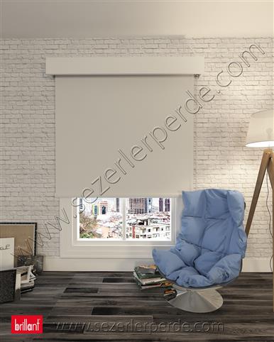 İthal Açık Gri Stor Perde
