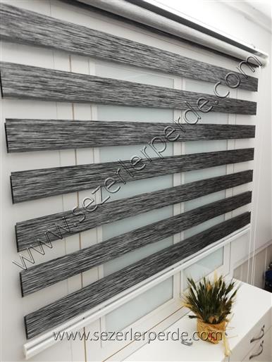 Bambu Zebra Perde Antrasit Yeni Sezon 3106