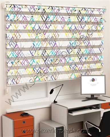 Baskılı Zebra Perde Desen 534