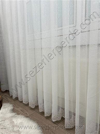 Yeni Sezon Örme Tül Perde Desen 14064 (Ütü İstemez)