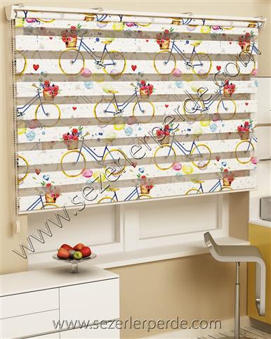 Baskılı Zebra Perde Desen 519