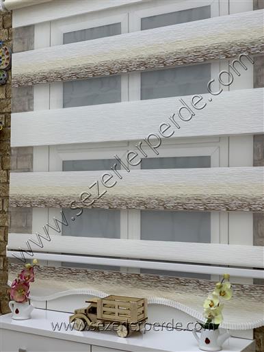 %25 İndirimli Yeni Sezon Bambu Zebra Perde Malaga 101