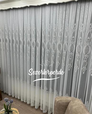 Lilium Tül Perde Nakışlı Özel Seri Sahra