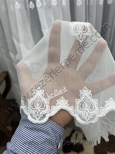 Brillant Nakışlı Serpme Tül Perde 2410584 TT ZEMİN 1.SINIF KUMAŞ