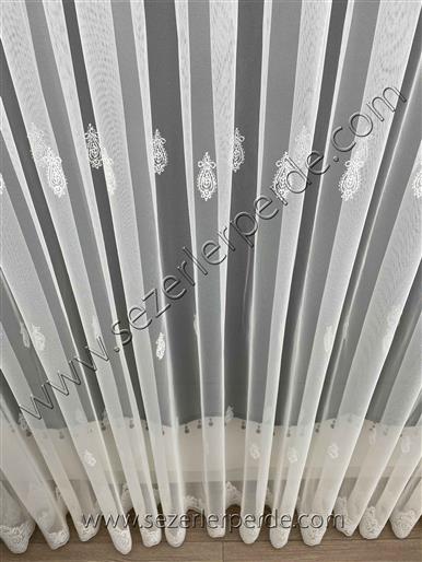 Brillant Serpme Nakışlı Tül Perde Borelli 241330