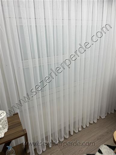 Brillant  Nakışlı Etek İşlemeli Tül Perde 1210585 TT ZEMİN