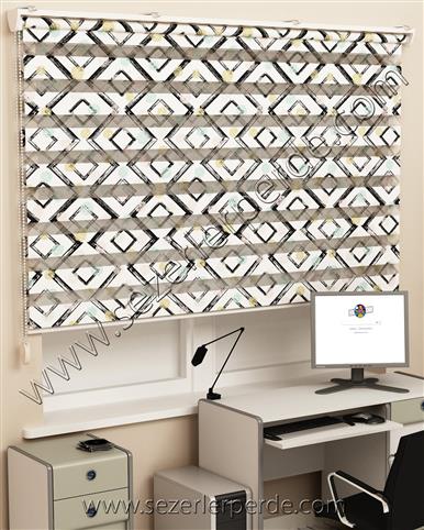 Baskılı Zebra Perde Desen 535