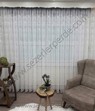 YENİ SEZON ÖRME TÜL PERDE DESEN HUR866
