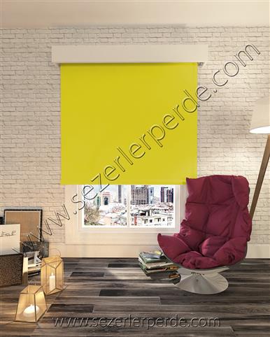 İthal Stor Perde Sarı